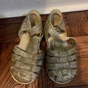 Little Eric Glitter Fancy Toddler sandals size 5 toddler- NWOT